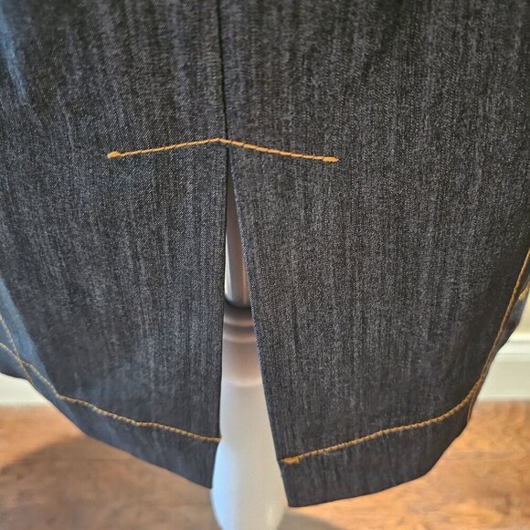 Calvin Klein Women's Denim Button-Front Midi Dress 10P W NEW W OUT Tags - Picture 6 of 10